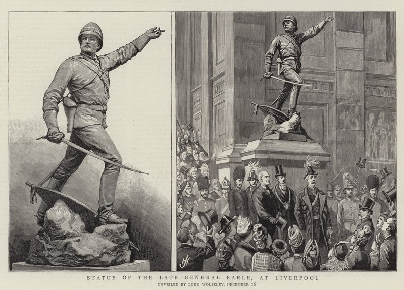 Statue of the Late General Earle, at Liverpool by Harry Hamilton Johnston