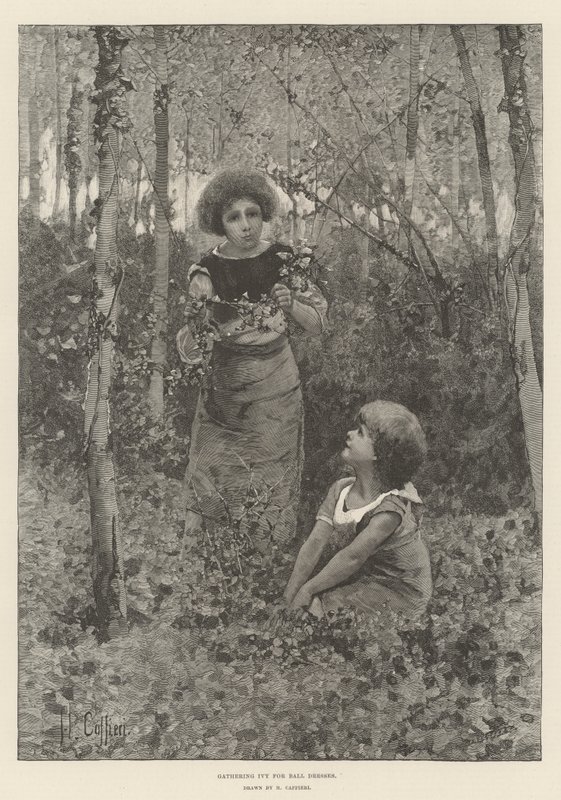 Gathering Ivy for Ball Dresses by Hector Caffieri