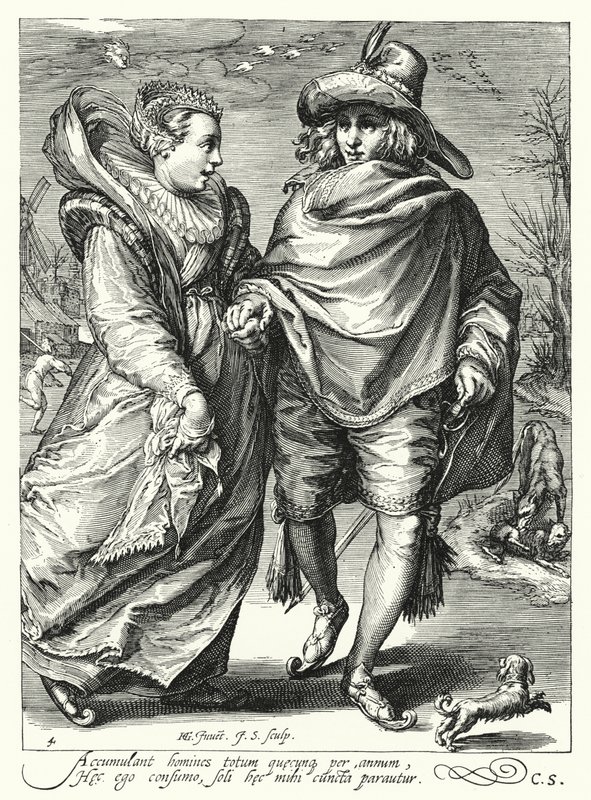 Winter (engraving) by Hendrik (after) Goltzius