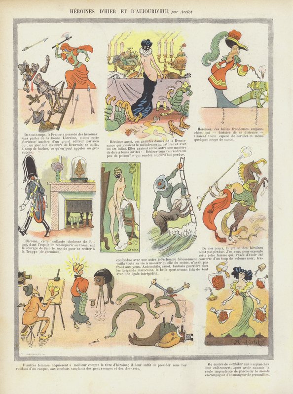 Heroines of past and present by Henri Avelot
