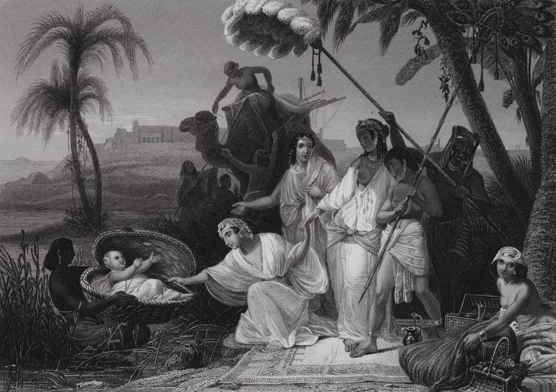 The Finding of Moses by Henri Frederic (after) Schopin