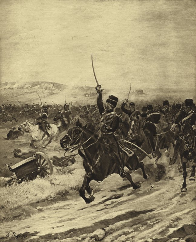 Charge of the Light Brigade, Battle of Balaclava, 1854 by Henri Louis Dupray