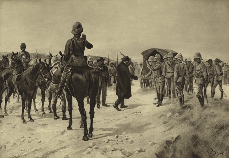 Surrender of Piet Cronje at Paardeberg by Henri Louis Dupray