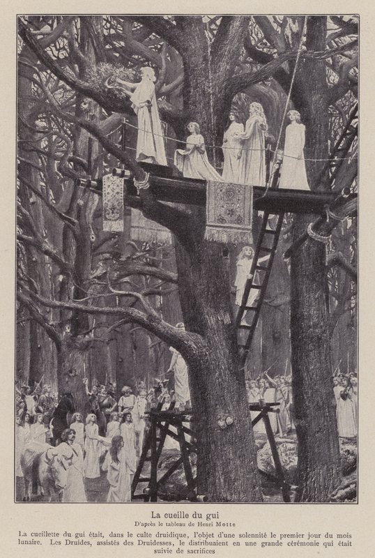Druids Cutting the Mistletoe on the Sixth Day of the Moon by Henri Paul (after) Motte