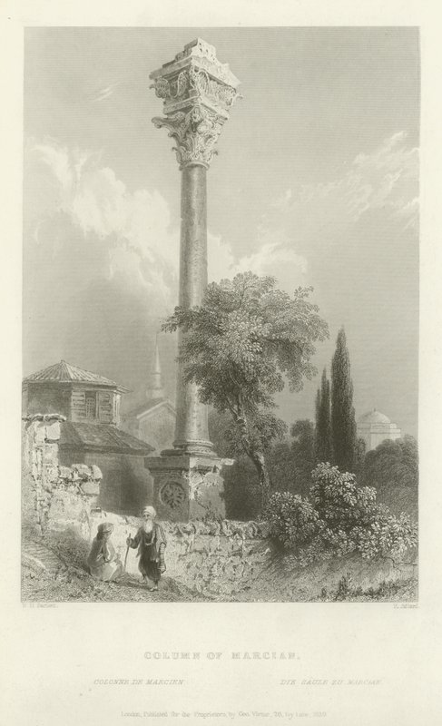 Column of Marcian, Constantinople, 1839 by Henry Adlard