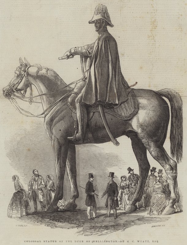 Colossal Statue of the Duke of Wellington, by M C Wyatt, Esquire by Henry Anelay
