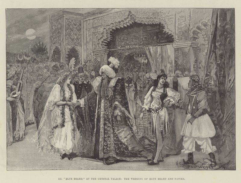 Blue Beard, at the Crystal Palace, the Wedding of Blue Beard and Fatima by Henry Charles Seppings Wright