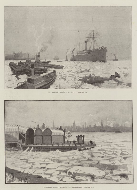 Frozen Rivers by Henry Charles Seppings Wright