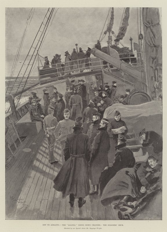 Off to Ashanti, the Loanda Going Down Channel, the Soldiers
