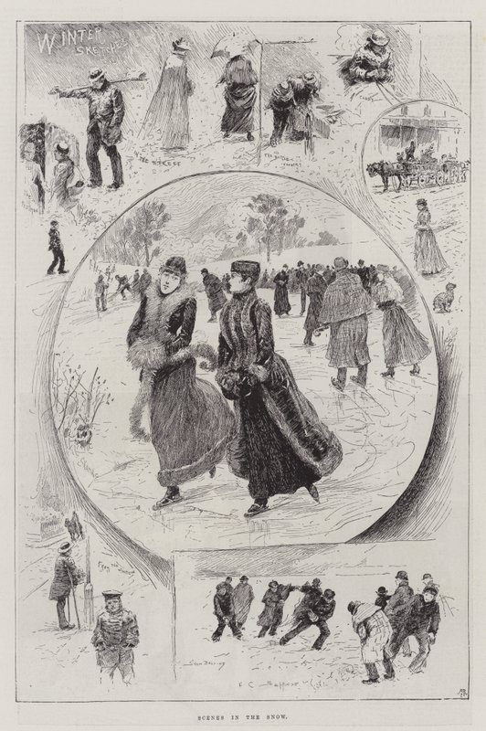 Scenes in the Snow by Henry Charles Seppings Wright