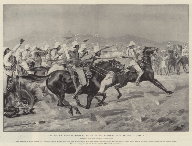 The Advance towards Dongola, Attack on the Dervishes near Akasheh on 1 May by Henry Charles Seppings Wright