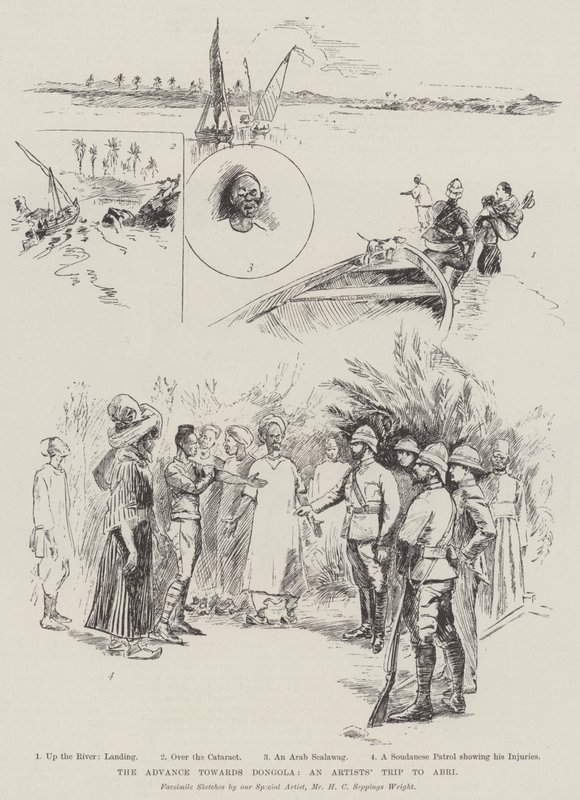 The Advance towards Dongola, an Artists