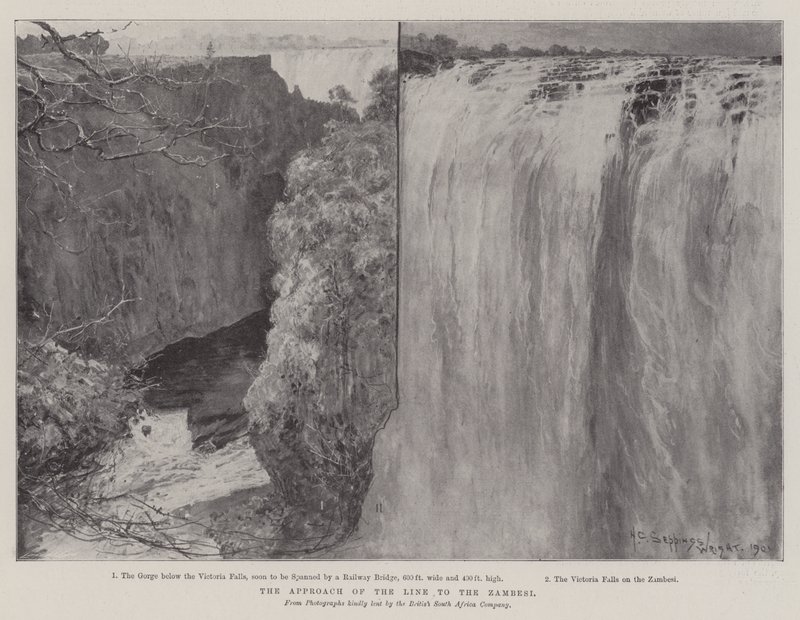 The Approach of the Line to the Zambesi by Henry Charles Seppings Wright
