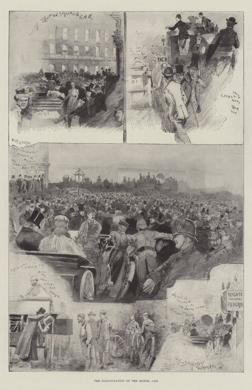 The Inauguration of the Motor-Car by Henry Charles Seppings Wright