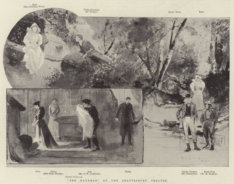 The Manxman, at the Shaftesbury Theatre by Henry Charles Seppings Wright