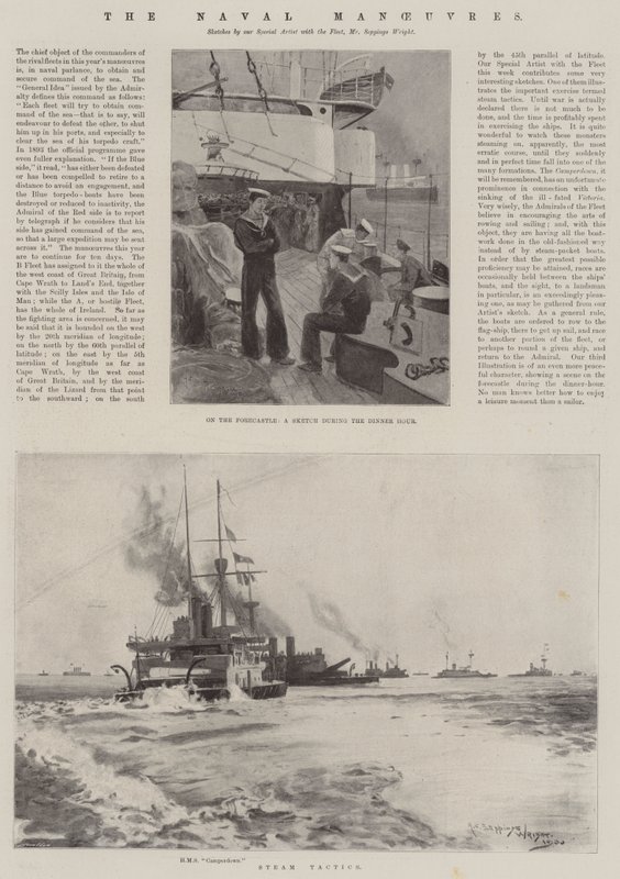 The Naval Manoeuvres by Henry Charles Seppings Wright