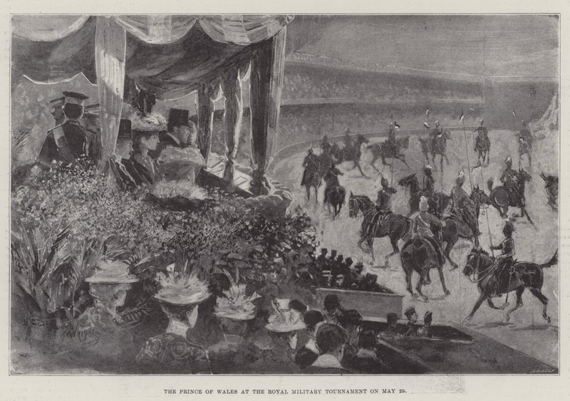 The Prince of Wales at the Royal Military Tournament on 29 May by Henry Charles Seppings Wright