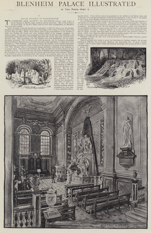Blenheim Palace Illustrated by Henry Edward Tidmarsh