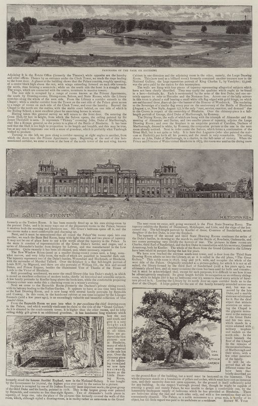 Blenheim Palace Illustrated by Henry Edward Tidmarsh