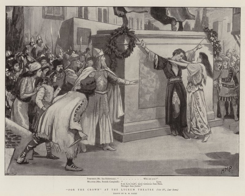 For the Crown at the Lyceum Theatre, Act IV, Last Scene by Henry Marriott Paget