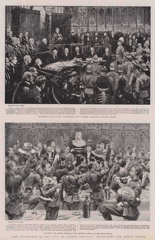 The Departure of the City of London Imperial Volunteers for South Africa by Henry Marriott Paget