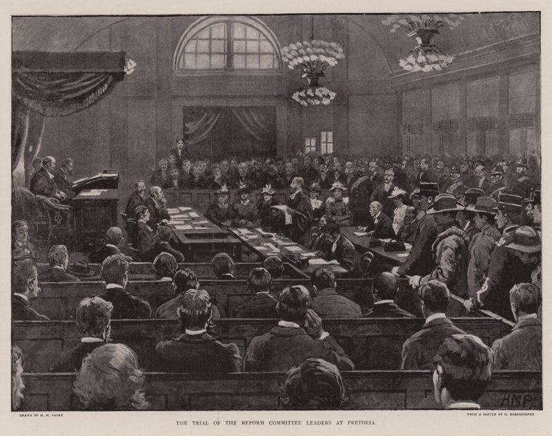 The Trial of the Reform Committee Leaders at Pretoria by Henry Marriott Paget