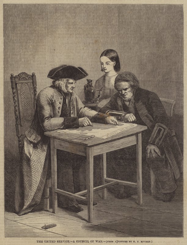 The United Service, a Council of War by Henry Parsons Riviere