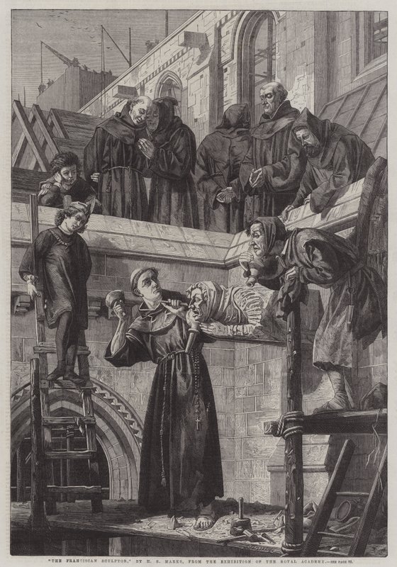 The Franciscan Sculptor by Henry Stacey Marks