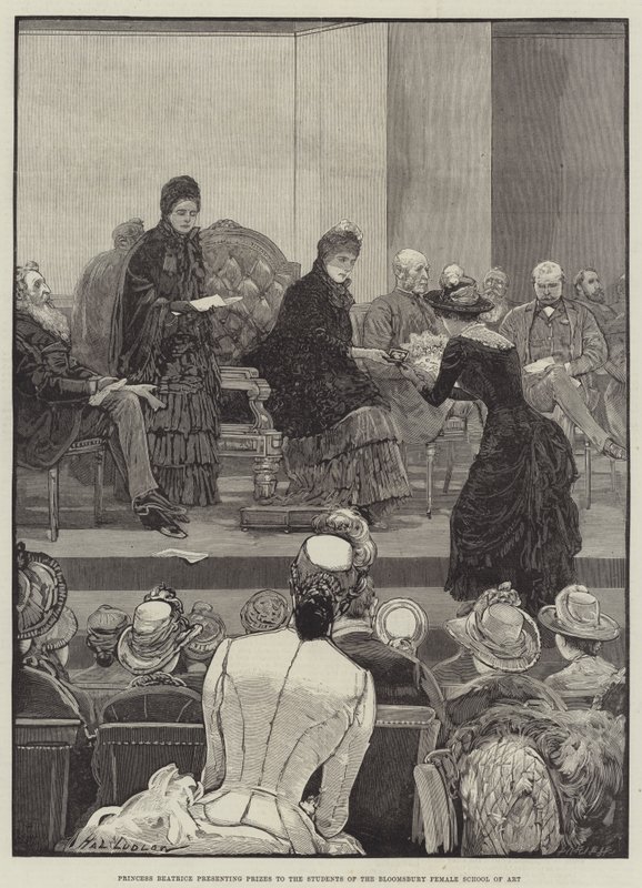 Princess Beatrice Presenting Prizes to the Students of the Bloomsbury Female School of Art by Henry Stephen Ludlow