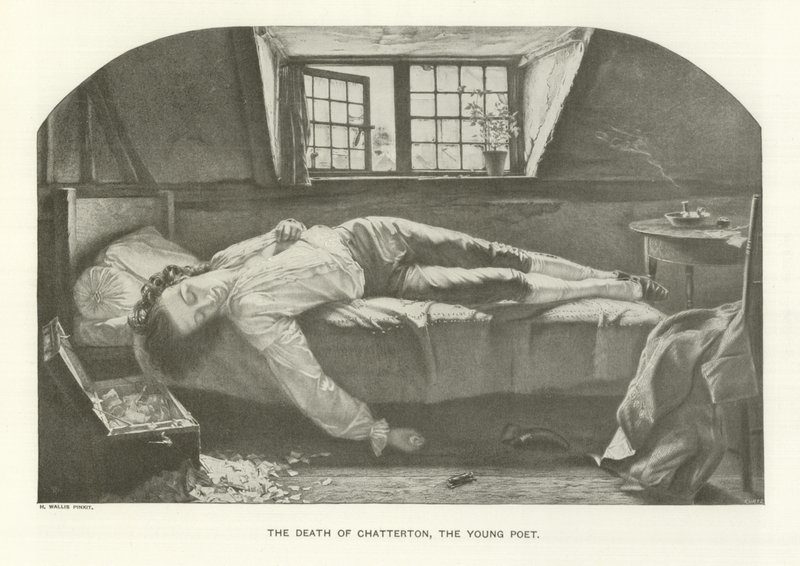 The Death of Chatterton, the Young Poet by Henry Wallis
