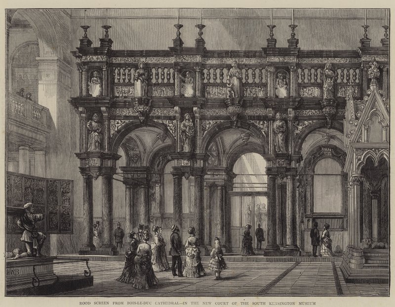 Rood Screen from Bois-le-Duc Cathedral, in the New Court of the Kensington Museum by Henry William Brewer