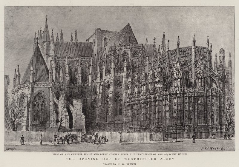 The Opening Out of Westminster Abbey by Henry William Brewer