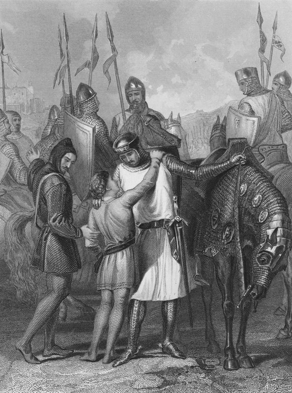Richard de Clare, 2nd Earl of Pembroke, Taking Leave of His Brother by Henry after Warren