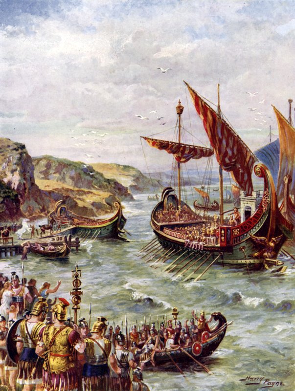Departure of the Romans by Henry Payne