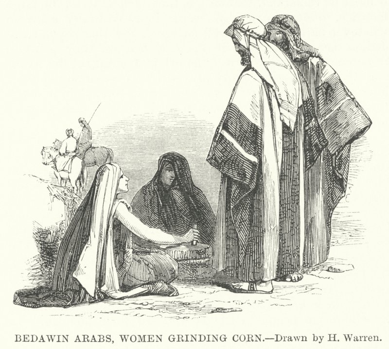 Bedouin Arabs, Women Grinding Corn by Henry (after) Warren