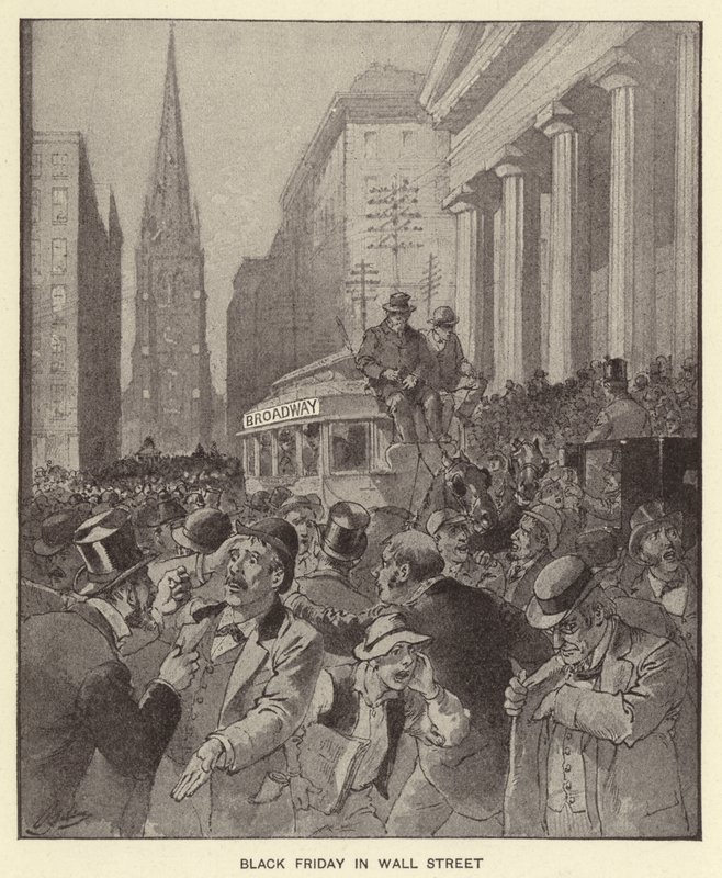 Black Friday in Wall Street by Henry Alexander (after) Ogden