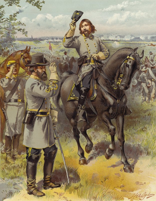 General Pickett Taking the Order to Charge from General Longstreet, Gettysburg, 3 July 1863 by Henry Alexander Ogden