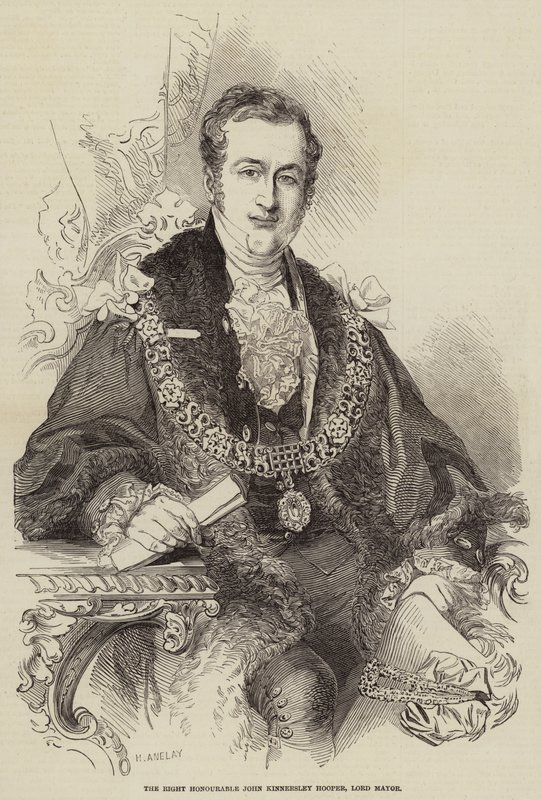 The Right Honourable John Kinnersley Hooper, Lord Mayor by Henry Anelay