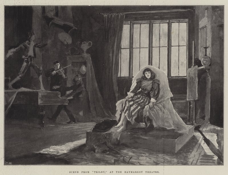 Scene from Trilby, at the Haymarket Theatre by Henry Charles Seppings Wright
