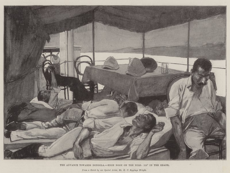 The Advance towards Dongola, High Noon on the Nile, 115° in the Shade by Henry Charles Seppings Wright