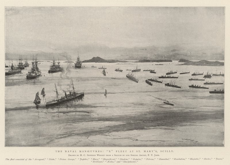 The Naval Manoeuvres, X Fleet at St Mary