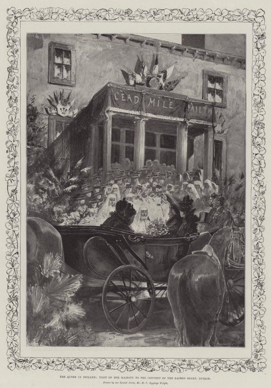 The Queen in Ireland, Visit of Her Majesty to the Convent of the Sacred Heart, Dublin by Henry Charles Seppings Wright