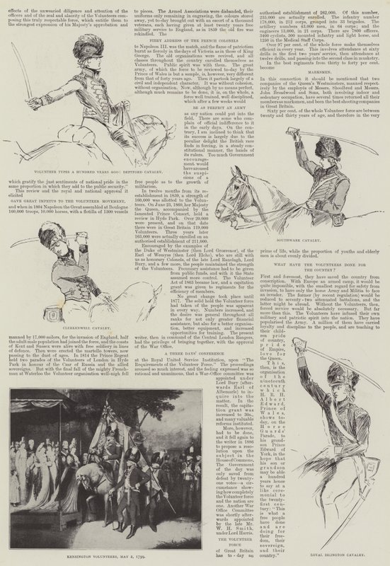Volunteer Types a Hundred Years Ago by Henry Charles Seppings Wright