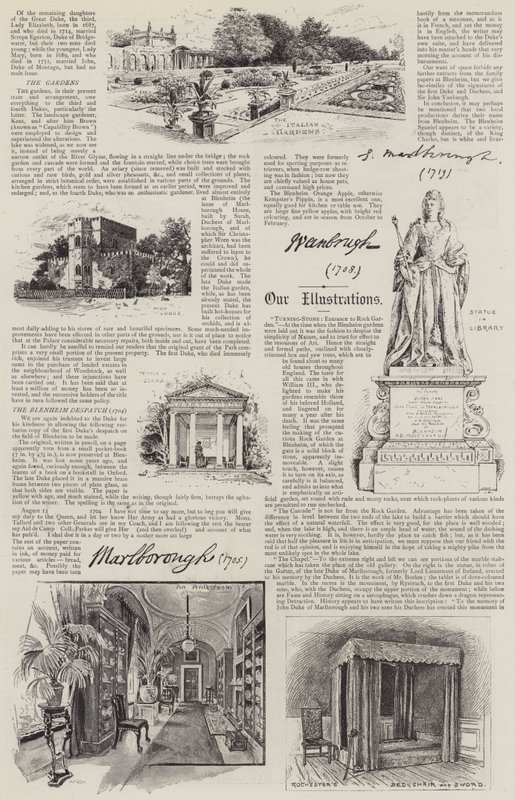 Blenheim Palace Illustrated by Henry Edward Tidmarsh