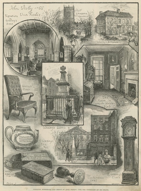Personal memorials and relics of John Wesley: for the centenary of his death by Henry Edward Tidmarsh