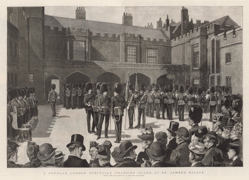 Changing the guards at St James