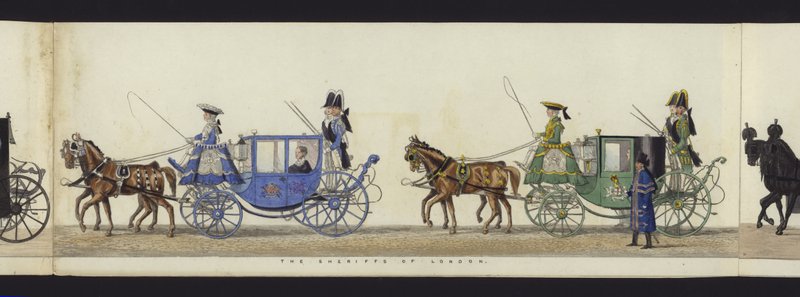 Part of the Panoramic View of the Entire Funeral Procession of Arthur, Duke of Wellington by Henry Jr and Sala Alken