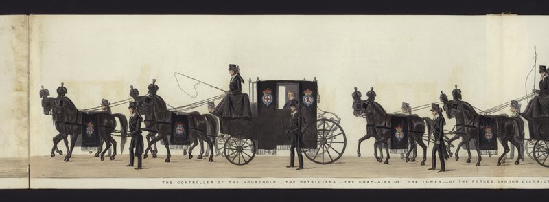 Part of the Panoramic View of the Entire Funeral Procession of Arthur, Duke of Wellington by Henry Jr and Sala Alken