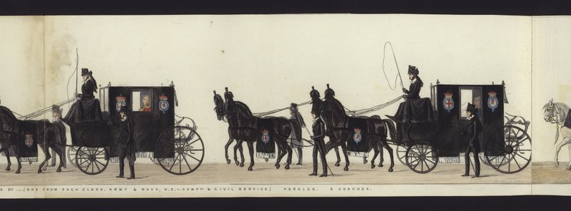 Part of the Panoramic View of the Entire Funeral Procession of Arthur, Duke of Wellington by Henry Jr and Sala George Augustus Alken