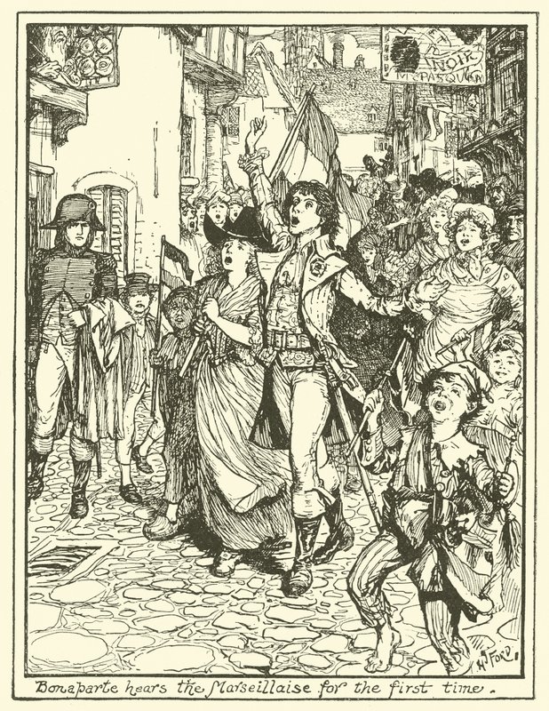 Bonaparte Hears the Marseillaise for the First Time by Henry Justice Ford